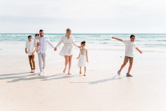 Photos de famille sur la plage