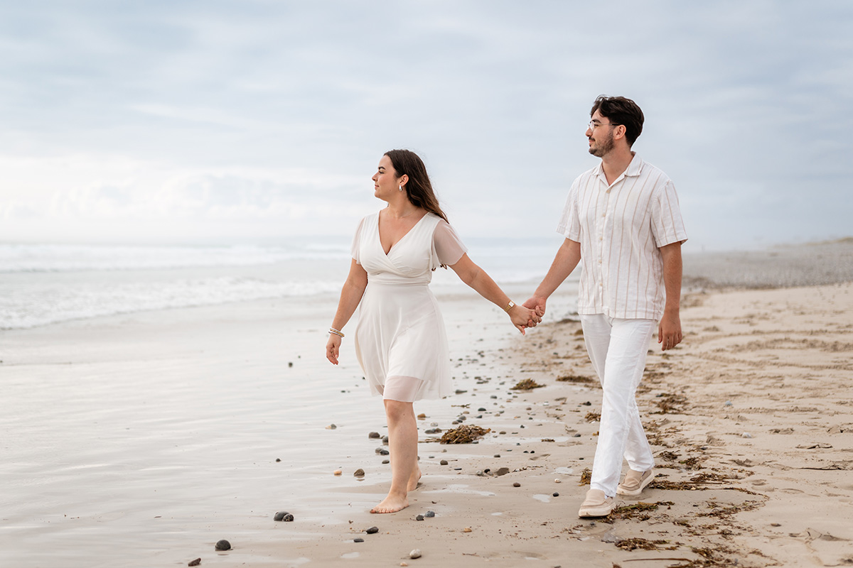 Séance photo couple à la plage