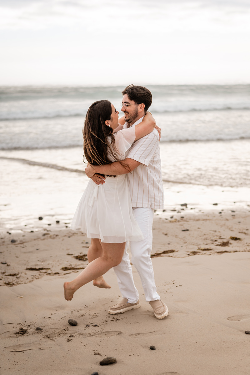 Séance photo couple à la plage