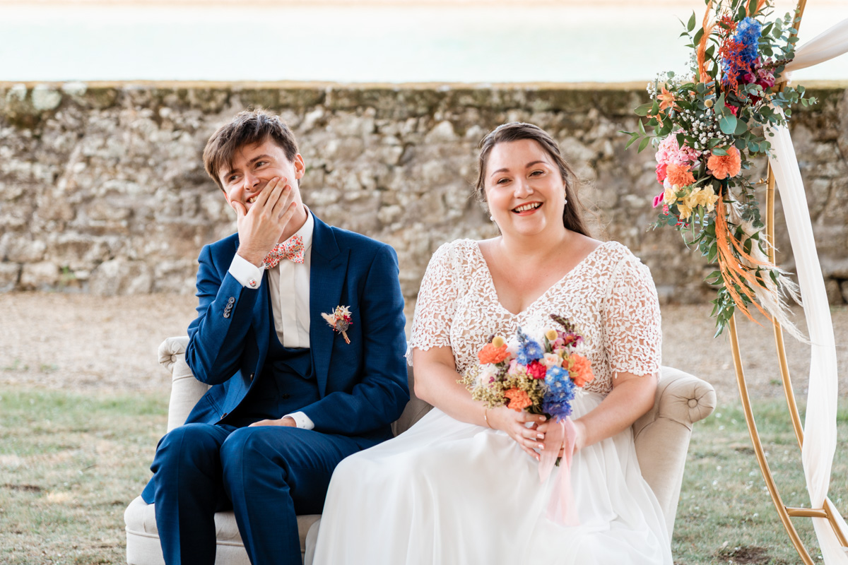 Mariage au Domaine de Kerenez : une arrivée en bateau pour une journée inoubliable
